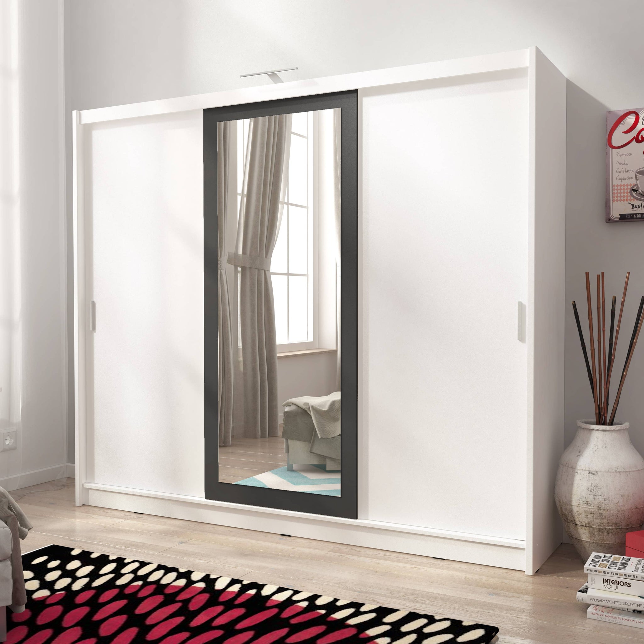 Wiki II 250 Wardrobe 250cm - £577.8 - Sliding Door Wardrobe 