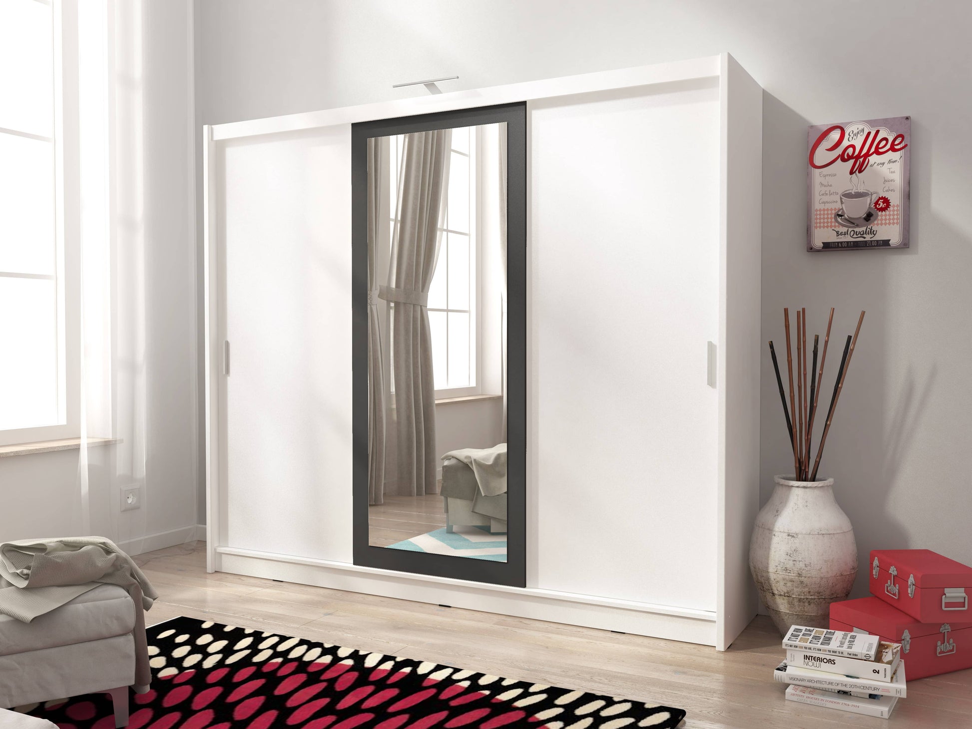 Wiki II 250 Wardrobe 250cm - £577.8 - Sliding Door Wardrobe 