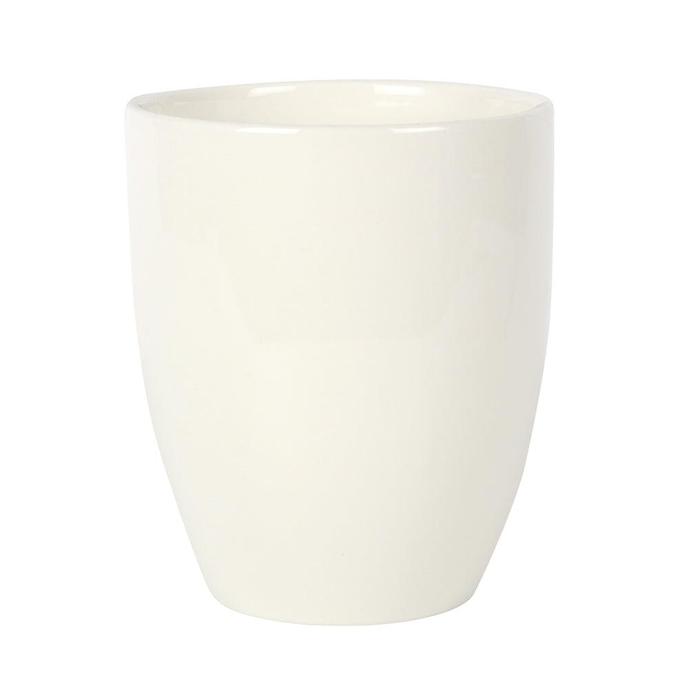 Winter Robin Ceramic Plant Pot - £12.99 - Plant Pots 