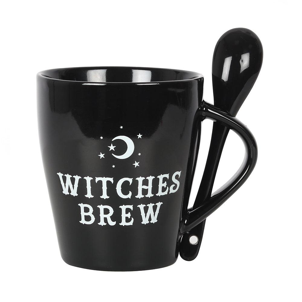 Witches Brew Mug and Spoon Set - £10.99 - Mugs Cups 