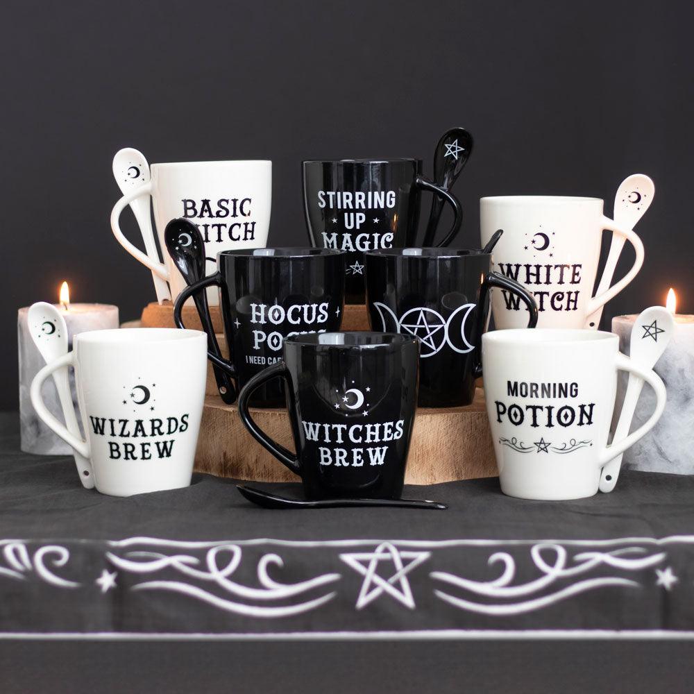 Witches Brew Mug and Spoon Set-Mugs Cups