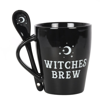 Witches Brew Mug and Spoon Set - £10.99 - Mugs Cups 