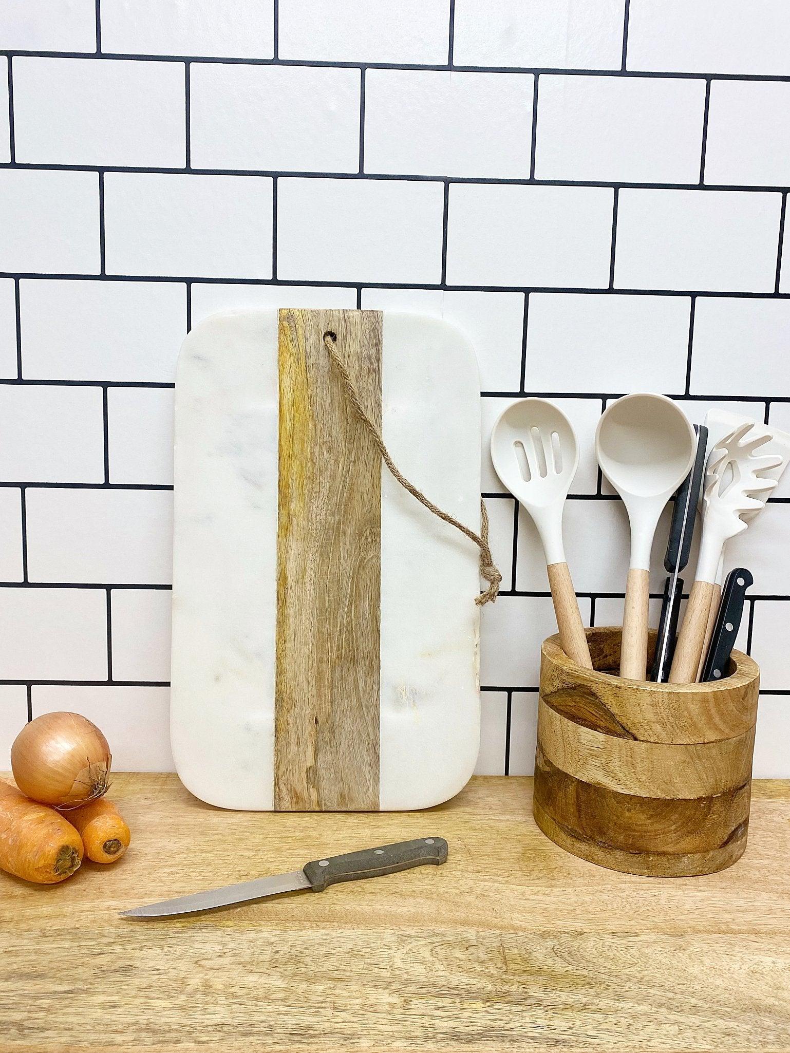 Wood and Marble Large Chopping Board - £37.99 - 