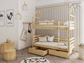 Wooden Bunk Bed Alex With Storage Pine Bunk Bed 