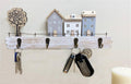 Wooden House with Four Hooks-