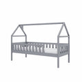 Wooden Single Bed Domi Grey Kids Single Bed 