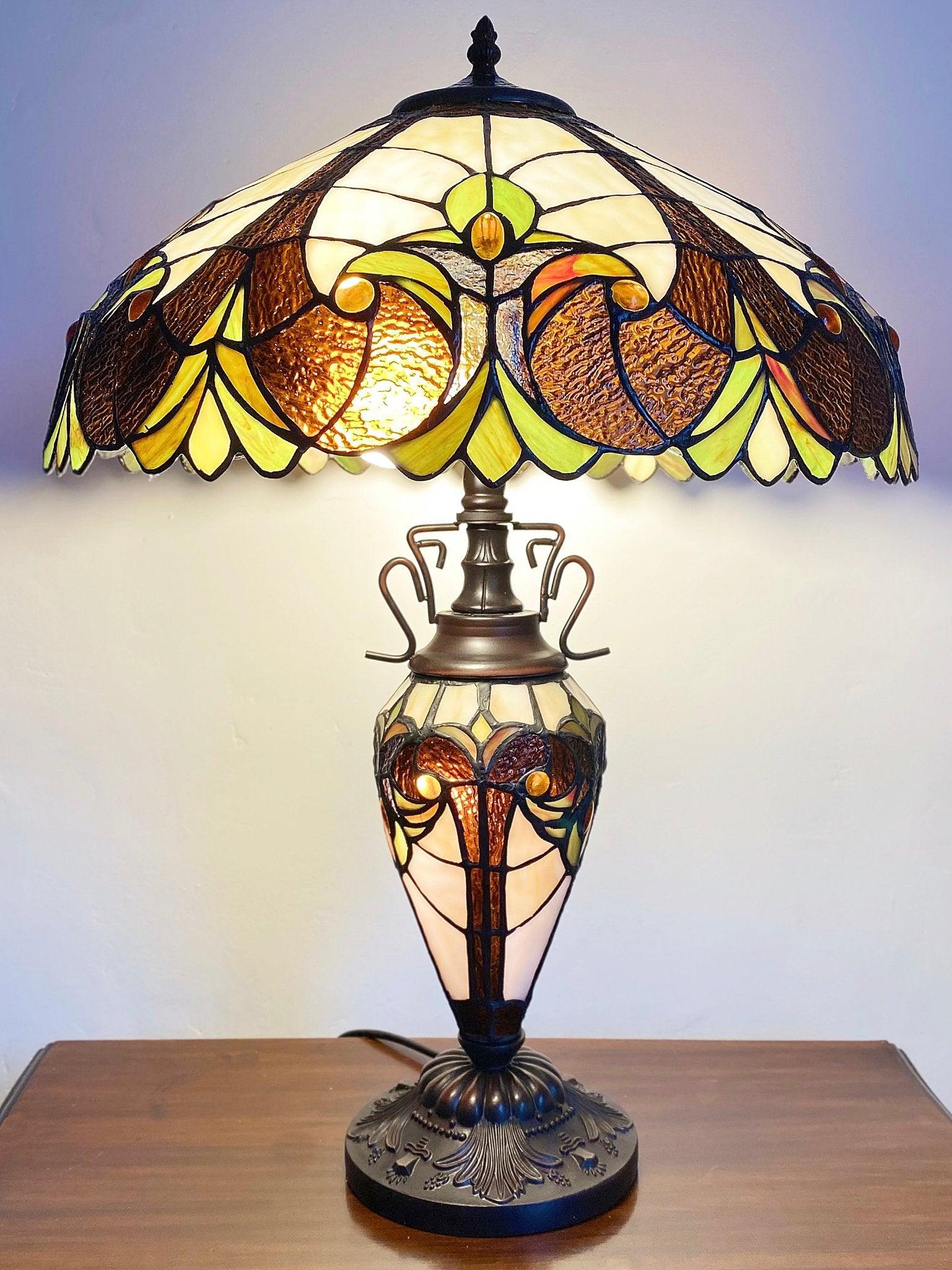 Double tiffany store lamp