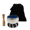 Yoga Moves Singing Bowl Set- White/Blue 10.7cm-