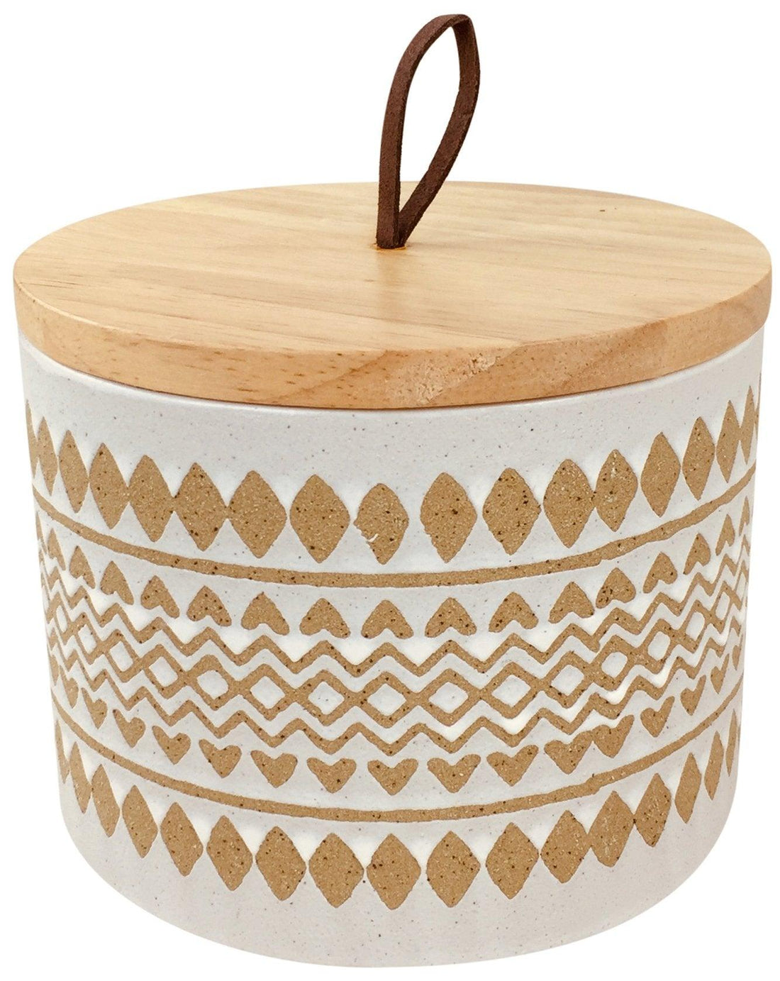 Zig Zag Pot With Lid 15cm - £27.99 - Ornaments 